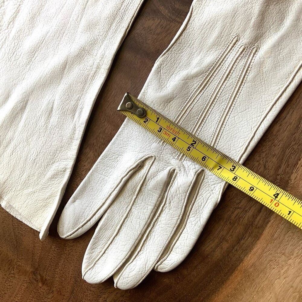 VINTAGE Long Kidskin Gloves - Picture 9 of 10